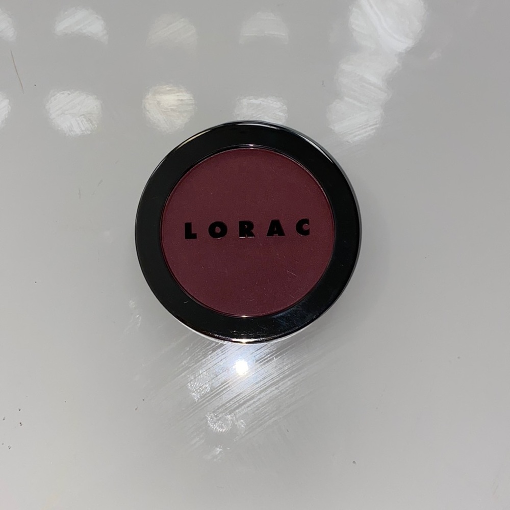 LORAC satin blush in Infrared.